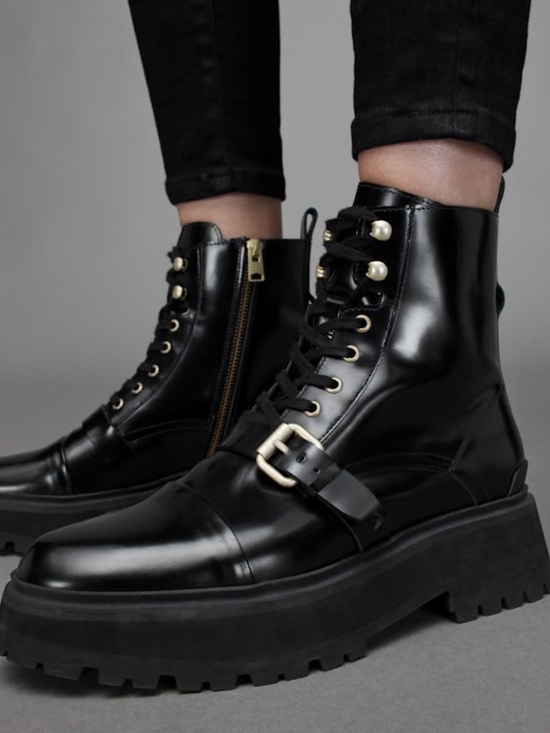 All Saints Shoes - All Saints Stellar Leather Boots Size 38